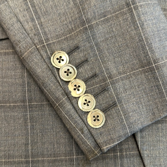 Paul Smith Grey Windowpane Suit Size 38 - Picture 8 of 11